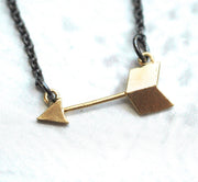 Golden Arrow Necklace - GEN504 - Harlow Jewelry - 2