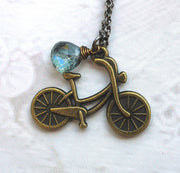 Bike Rider Necklace - GEN515 - Harlow Jewelry - 2
