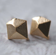 Gold Diamond Earrings - GEE113 - Harlow Jewelry - 2