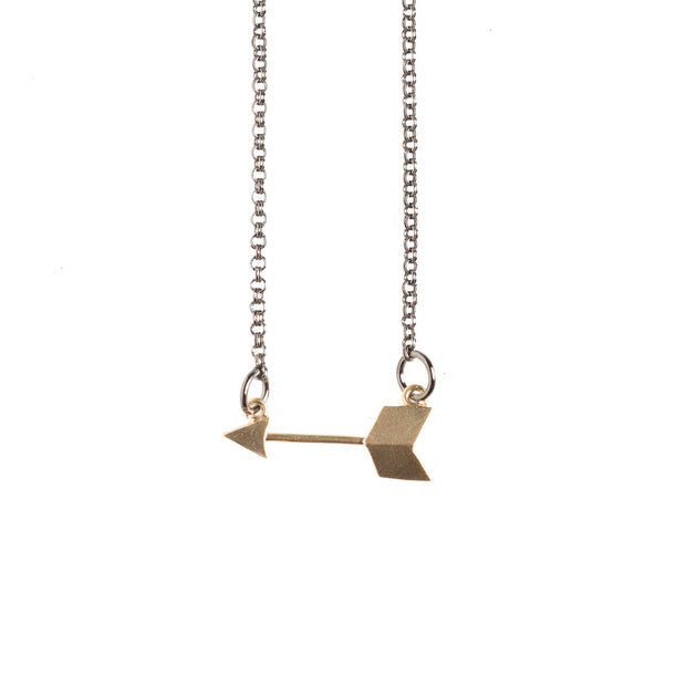 Golden Arrow Necklace - GEN504 - Harlow Jewelry - 1