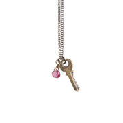 Tiny Key Necklace - GEN506 - Harlow Jewelry - 1