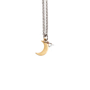 Tiny Moon Necklace - GEN519 - Harlow Jewelry - 1