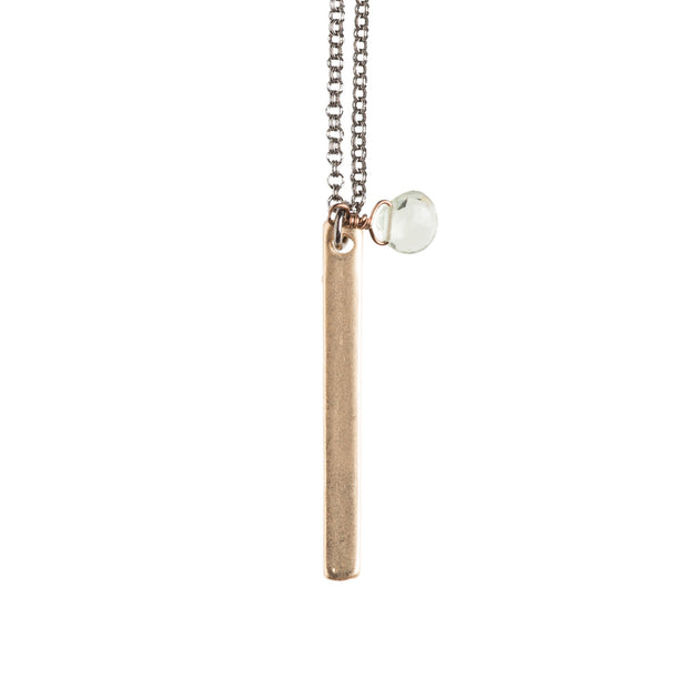 Gold Tag Necklace - GEN520 - Harlow Jewelry