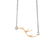 Gold Antler Necklace - GEN525 - Harlow Jewelry - 1
