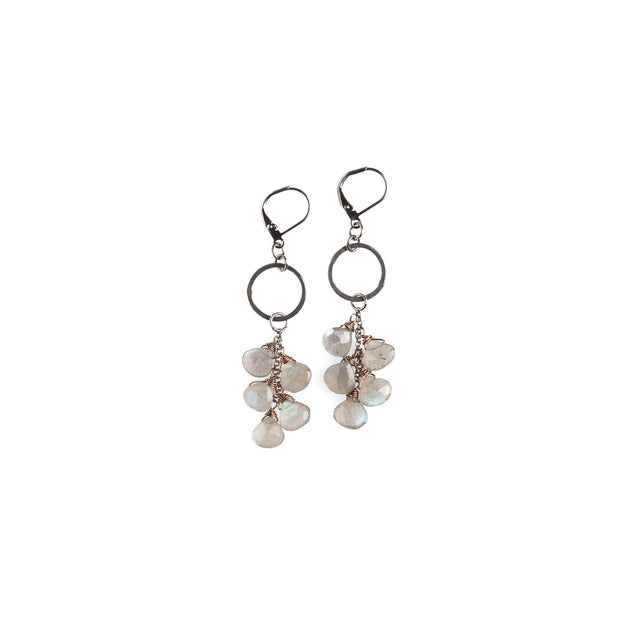 Labradorite Cascade Earrings harlow jewelry handmade earrings