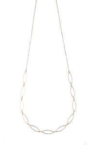 11 Gold Marquise Necklace - NHN21 - Harlow Jewelry
