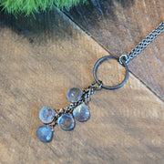 Labradorite Cascade Necklace harrow jewelry handmade jewelry 
